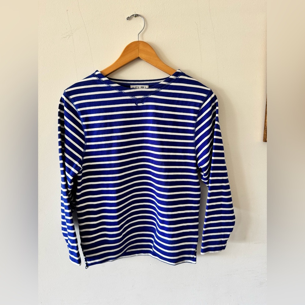 Alex Mill Blue and White Striped Top